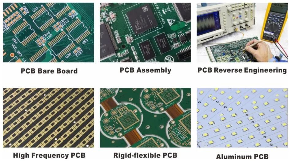 PCB Soldering Service 6 طبقات Gold Finger 2 Sided PCB Assembly